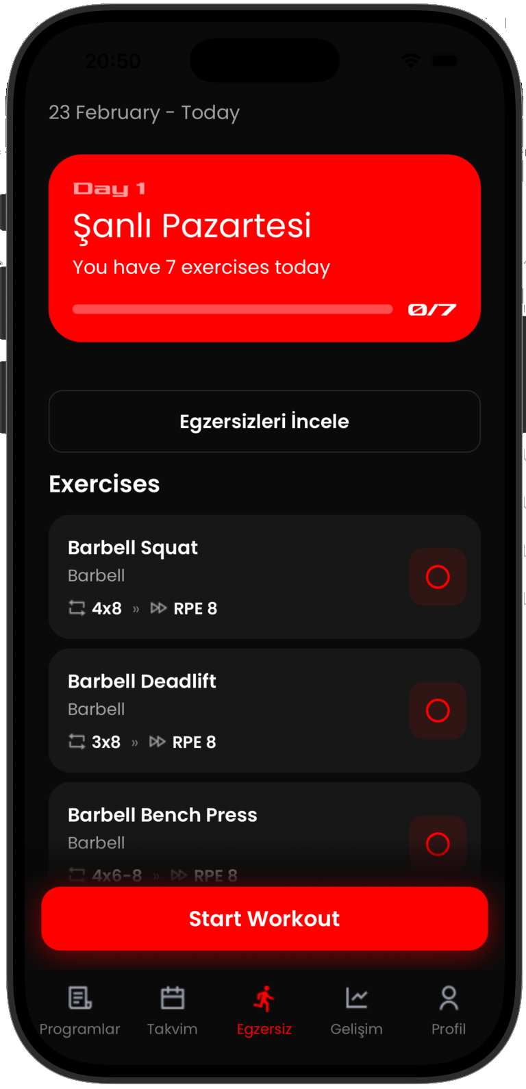 Vigor uygulama ekranı